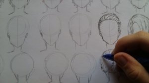 как рисовать мужские волосы