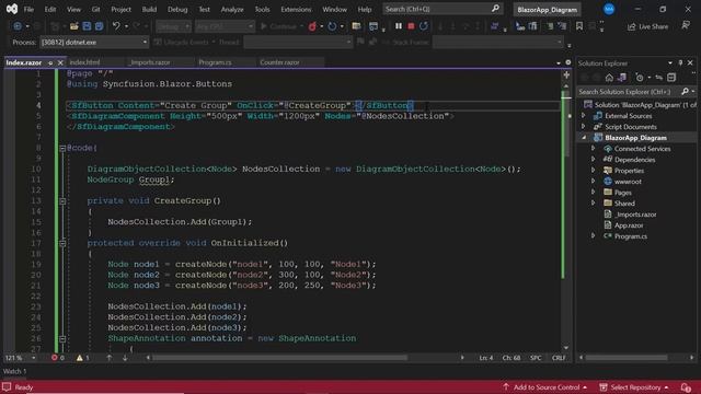 How to Group Nodes and Connectors in a Blazor Diagram смотреть онлайн