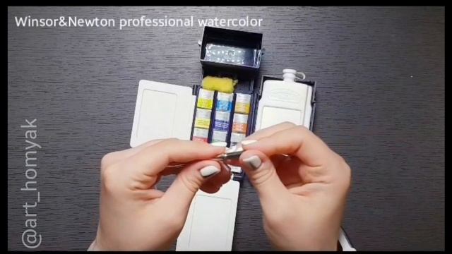 Winsor&Newton professional watercolor (дорожный набор акварели) смотреть онлайн