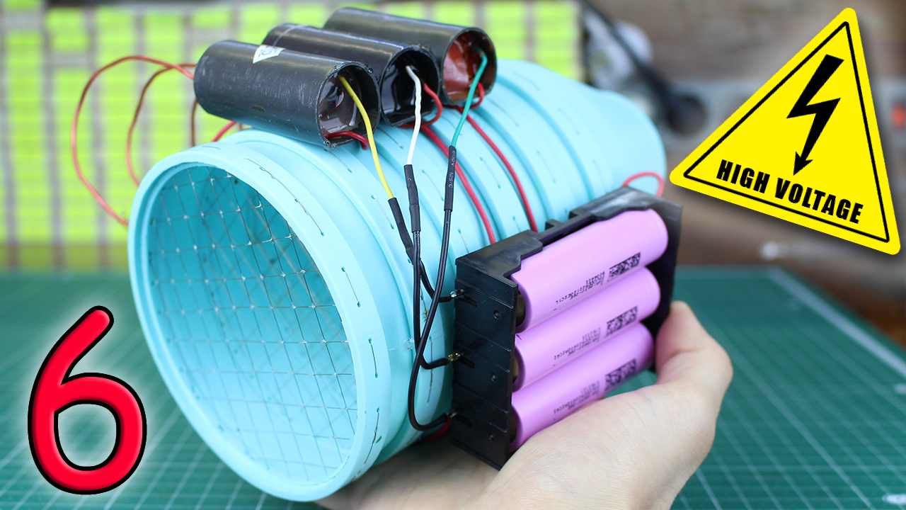 Ионная турбина на электрошокерах. (опыты 6 часть) смотреть онлайн