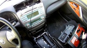 Как установить AUX MP3 USB адаптер на  Toyota Camry v40 2008г