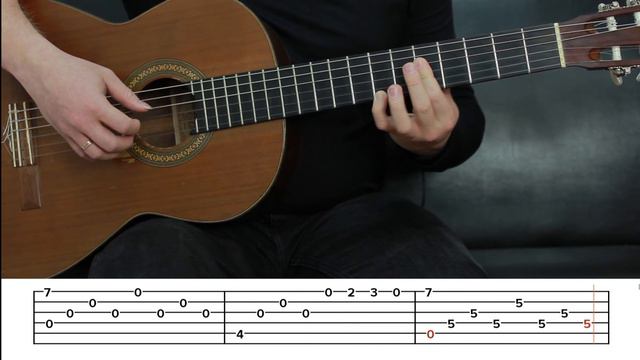 Tab 🔥FEELINGS Acoustic Guitar Tutorial🎸FINGERSTYLE ⚡guitarclub4you