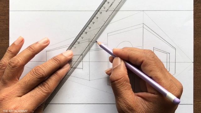 How to Draw a House using 2-Point Perspective: Step by Steps смотреть онлайн