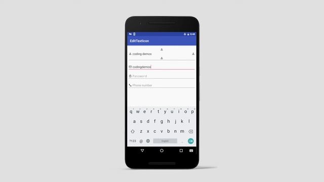 Android EditText Icon - How to Add Icon to EditText (Demo) смотреть онлайн