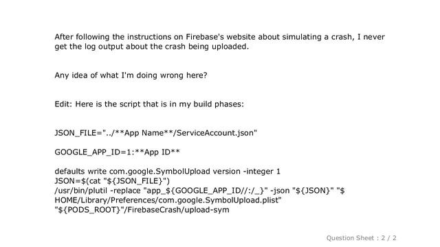 iOS : Firebase Crash Reporting Multiple Issues смотреть онлайн