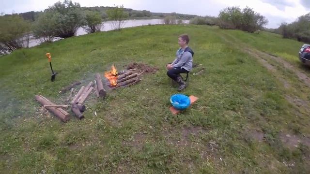Отдых с палатками в Калужской области на реке Ока! смотреть онлайн
