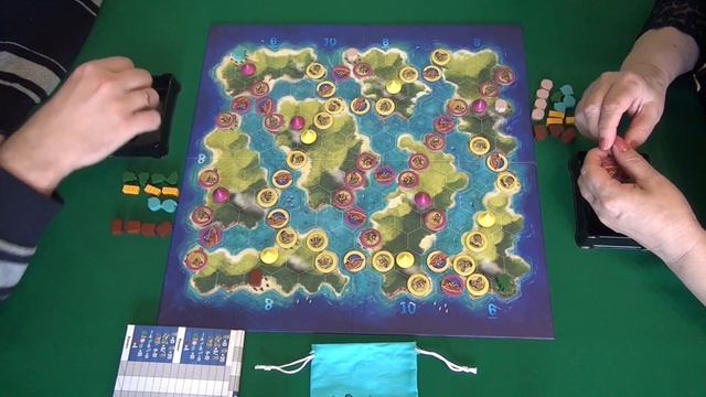 Голубая лагуна - играем в настольную игру. Blue Lagoon board game. смотреть онлайн