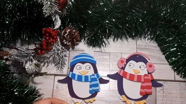 Новогодние милые пингвины из Фикс Прайса, самоклеящиеся игрушки к Новому Году из ФОАМИРАНА смотреть онлайн