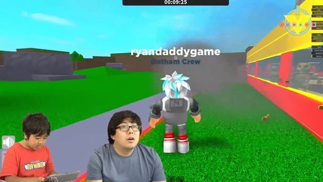 RYAN VS. DADDY SUPERHERO TYCOON ! HERO BATTLE IN ROBLOX ! Let's Play ! смотреть онлайн