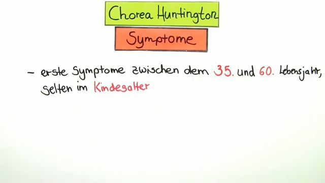 Chorea Huntington - Eine Erbkrankheit | Biologie | Genetik