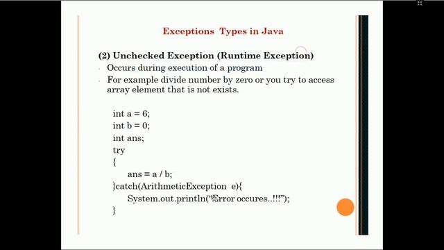 Introduction to exception, checked and unchecked exception with example| Lesson - 80 | JAVA in Hind смотреть онлайн