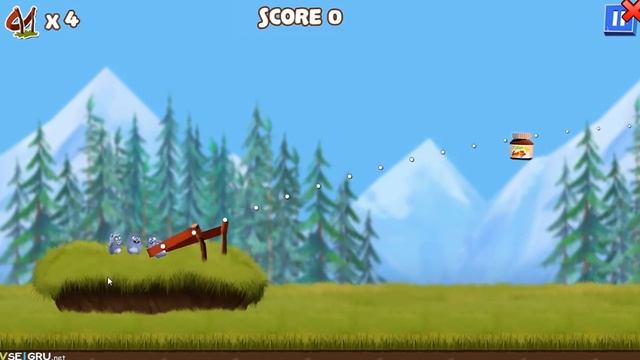 Gryzzy and the Lemmings - Lemmings Launch | Гризли и лемминги | Zlata Game Time смотреть онлайн