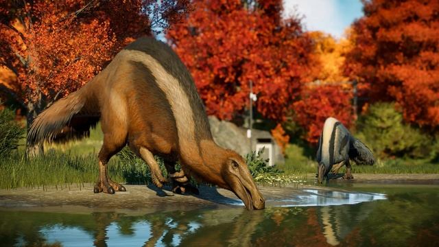 Deinocheirus is an Omnivore!!! Insect Feeders!!! Jurassic World Evolution 2 Feathered Species Pack смотреть онлайн