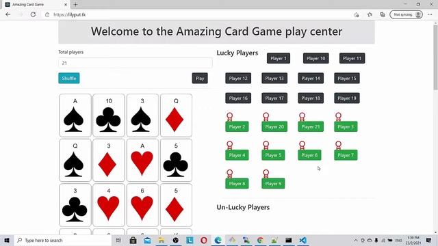 React JS 2021 Beautiful Web Application crash course, React Hooks Card Game Full Course Part 2 смотреть онлайн