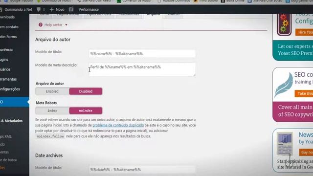 ? Ⓦ Como instalar e configurar o plugin Wordpress YOAST SEO // ➥ @DominandoaNet смотреть онлайн