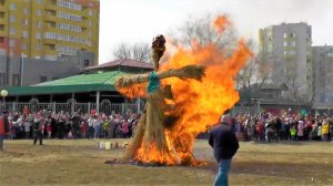 Масленица.Сжигание чучела.Астрахань
