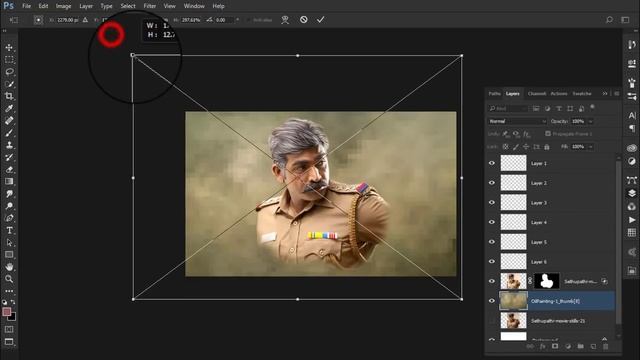 Vijay Sethupathi | Digital Painting In Photoshop Tutorial смотреть онлайн