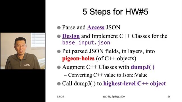 ecs36b_Lecture 10: JSON Processing & HW#5 смотреть онлайн