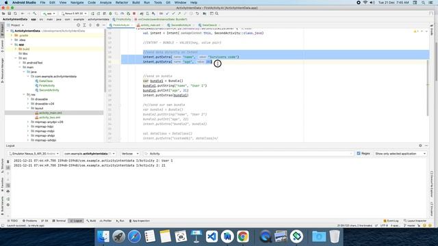 Sending Data over intent/bundle in Android (Kotlin) - 036 #Intent #Bundle #Kotlin..#2021 смотреть онлайн