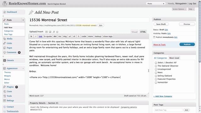 How to embed single property websites into your AgentPress powered WordPress site смотреть онлайн
