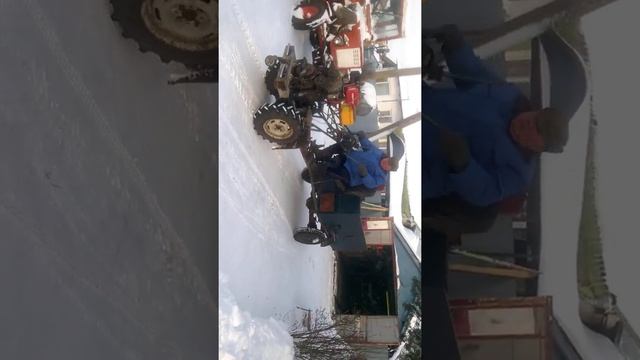Самодельный гусеничный мотоблок "Гадфильд" на колесном ходу. смотреть онлайн
