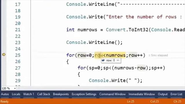 Pascal Triangle In C# смотреть онлайн