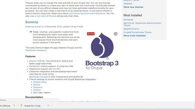 Installing a Theme in Drupal 8 смотреть онлайн
