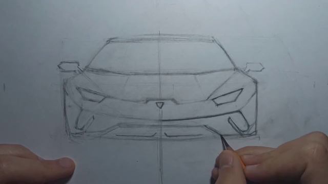 КАК НАРИСОВАТЬ ЛАМБОРГИНИ. HOW TO DRAW A LAMBORGHINI HURACAN. смотреть онлайн