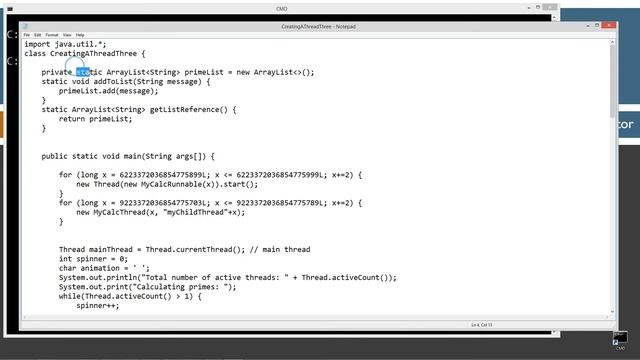 Learn Java Programming - Creating a Thread Part Three Tutorial смотреть онлайн