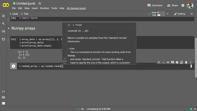 Python Arrays with NumPy смотреть онлайн