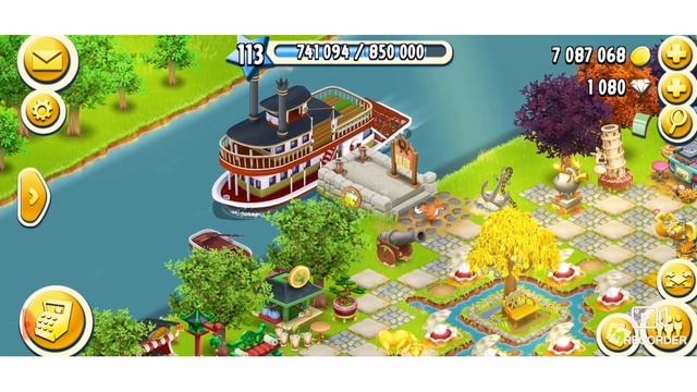 #HAYDAY Лайфхак с ускорителем на корабле? Ленивые скачки с кроликами? Новый уровень 114 ?Спасибо ?