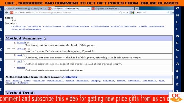 How TO Make Queue and Dequeue interface in java : Java Professional Course : Part 4 смотреть онлайн