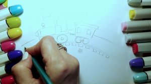 Как нарисовать детскую железную дорогу для 1 класса Окружающий мир