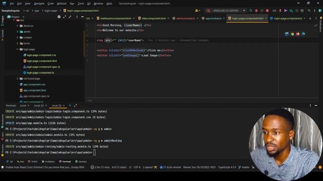 6 - How to use Angular Data Binding, Property Binding, Event Binding and ngModule - Angular In-Dept смотреть онлайн