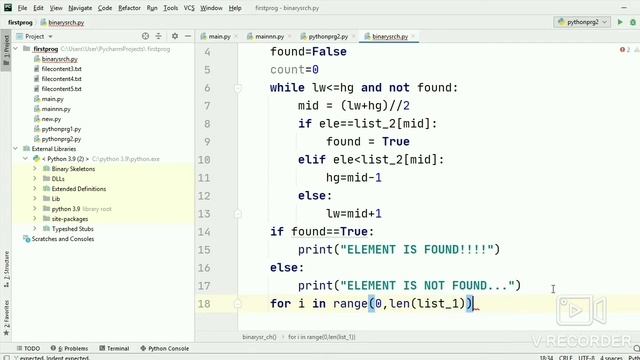 WAP TO SEARCH AN ELEMENT IN A LIST AND DISPLAY THE FREQUENCY , LOCATIONS OF ELEMENT||BINARY SEARCH| смотреть онлайн