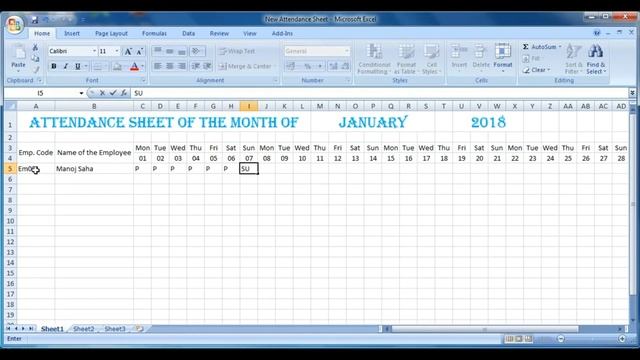 #91-How to create an attendance sheet in Excel (Bengali) Version 1.0 (with Audio) смотреть онлайн