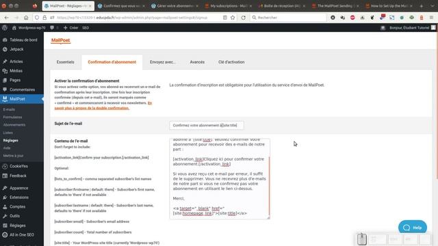 Tuto vidéo : Paramétrer MailPoet pour WordPress 2022 смотреть онлайн