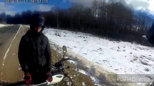 ВЫЕХАЛ ЗИМОЙ НА МОТО | Упал на мотоцикле смотреть онлайн