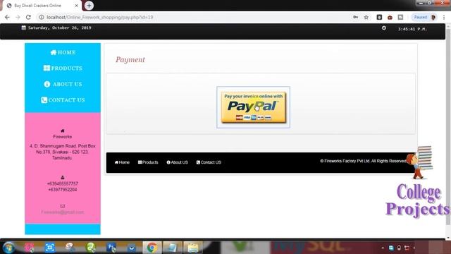 Online Fireworks Crakers Shopping System Project in PHP | MYSQLI | HTML - College Projects for CS смотреть онлайн