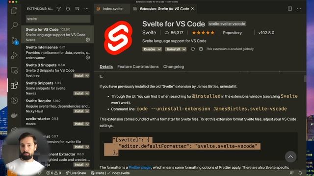 VS Code setup with Svelte смотреть онлайн
