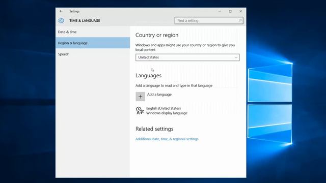 How to change country or region in windows 10 смотреть онлайн