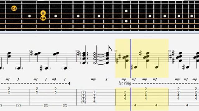 Sting Shape Of My Heart tabs/note acustic guitar смотреть онлайн