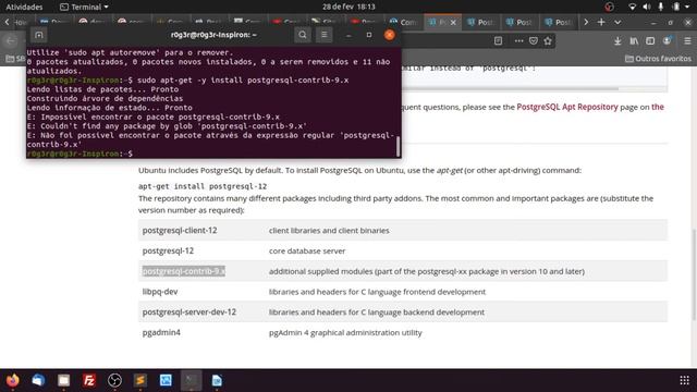 Drupal 26 - Instalando PostgreSQL + PgAdmin 3 No Ubuntu via Terminal смотреть онлайн