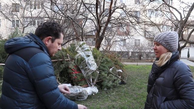 Одесситы меняют ёлки на сладости | Одесский перископчик смотреть онлайн