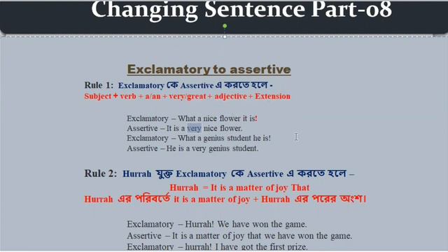 Momin Sir English ll Changing sentence Exclamatory to Assertive ll English Grammar ll Part-08 ll смотреть онлайн