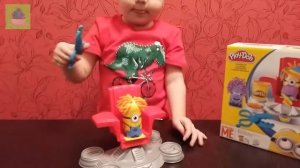 Распаковка игрового набора Play-Doh Миньоны в парикмахерской