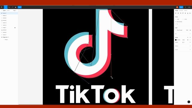 TikTok Logo Replica In Figma смотреть онлайн