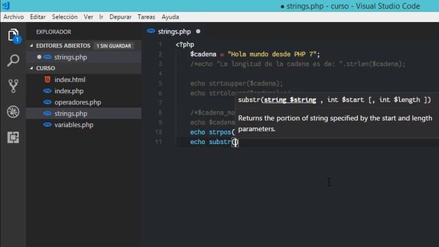 11.-Strings en PHP смотреть онлайн