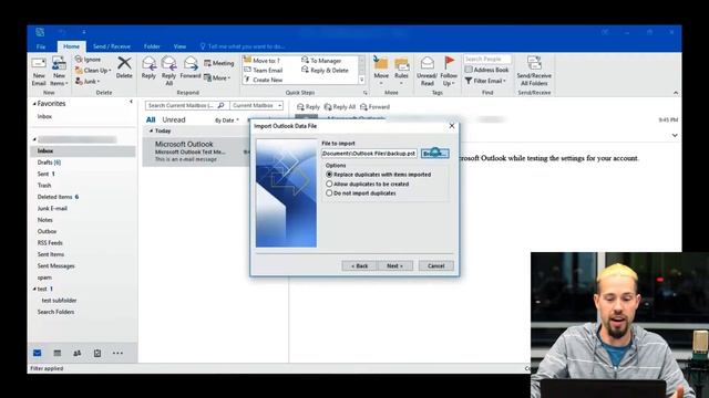 Email Help - PST Files: Exporting / Importing смотреть онлайн