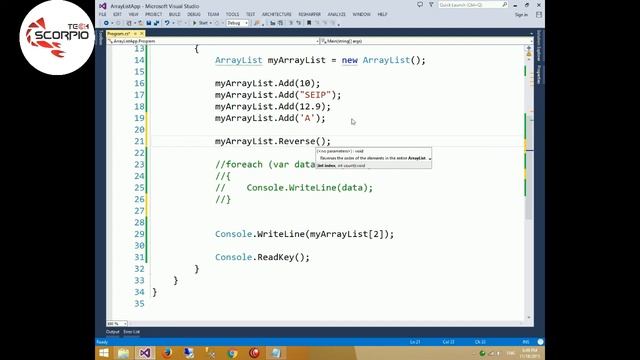 Video 10: ArrayList in C# смотреть онлайн